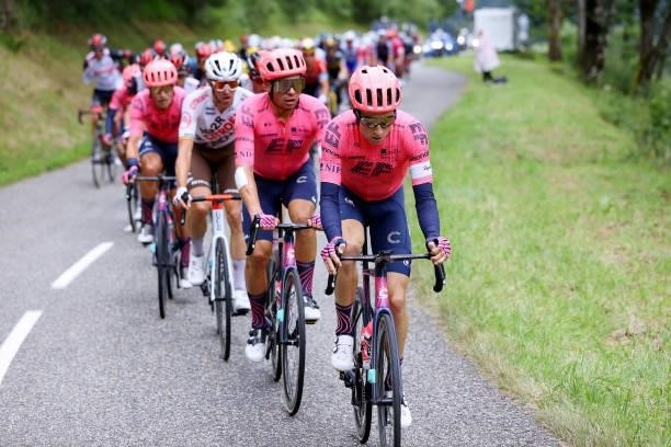 Neilson Powless of The United States and Team EF Education - Nippo during the 108th Tour de France 2021, Stage 16 a 169km stage from Pas de la Casa...