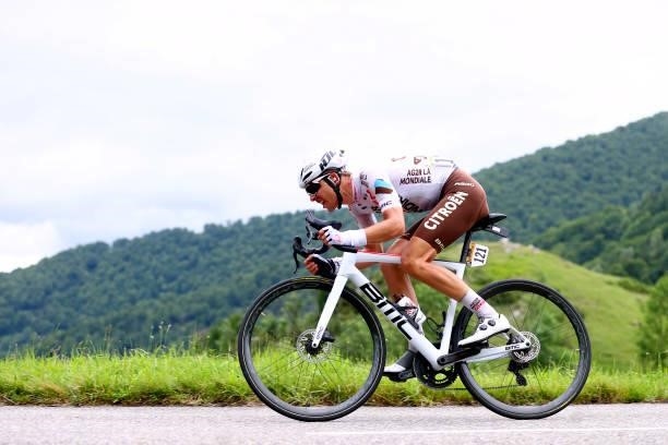 Benoît Cosnefroy of France and AG2R Citroën Team during the 108th Tour de France 2021, Stage 16 a 169km stage from Pas de la Casa to Saint-Gaudens /...
