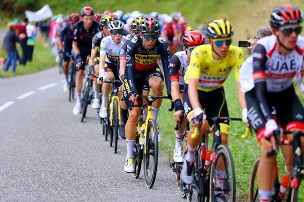 Wout Van Aert of Belgium and Team Jumbo-Visma during the 108th Tour de France 2021, Stage 16 a 169km stage from Pas de la Casa to Saint-Gaudens /...