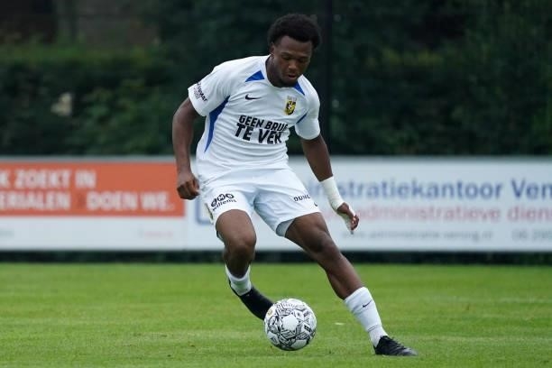 Lois Openda of Vitesse during the pre-season Friendly match between Vitesse and OFI Kreta at the RKSV Driel Stadion on July 13, 2021 in Driel,...