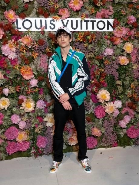 Timothée Chalamet attends the Louis Vuitton Dinner at Fred L'Ecailler during the 74th annual Cannes Film Festival on July 13, 2021 in Cannes, France.
