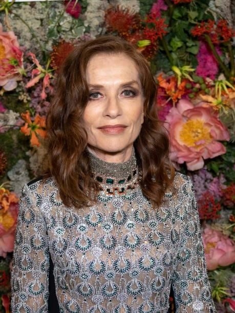 Isabelle Huppert attends the Louis Vuitton Dinner at Fred L'Ecailler during the 74th annual Cannes Film Festival on July 13, 2021 in Cannes, France.