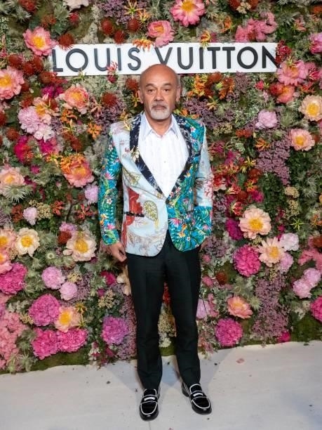 Christian Louboutin attends the Louis Vuitton Dinner at Fred L'Ecailler during the 74th annual Cannes Film Festival on July 13, 2021 in Cannes,...