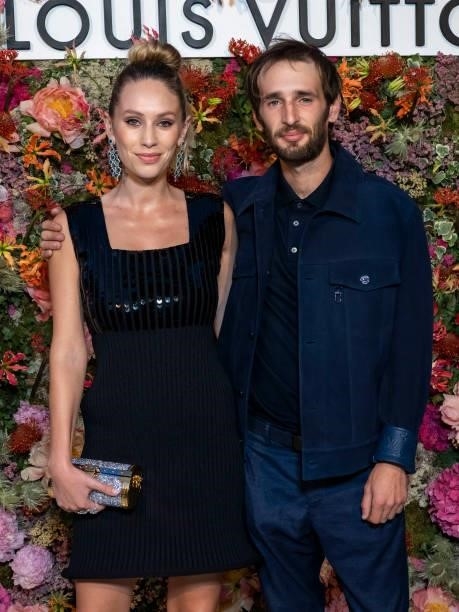 Dylan Penn and Hopper Penn attends the Louis Vuitton Dinner at Fred L'Ecailler during the 74th annual Cannes Film Festival on July 13, 2021 in...