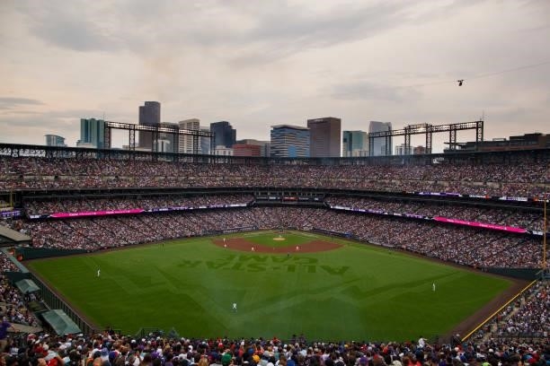 General view of the stadium in the first inning during the 91st MLB All-Star Game at Coors Field on July 13, 2021 in Denver, Colorado.