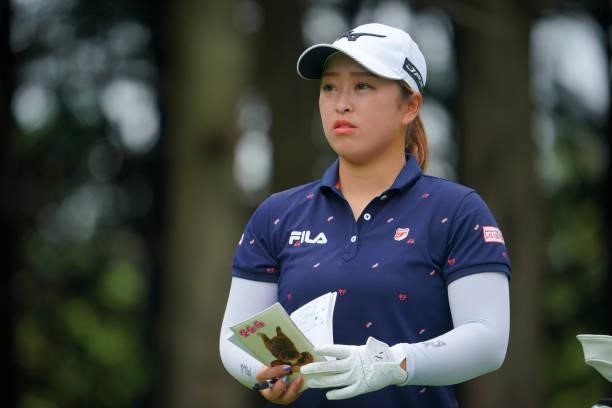 Mao Saigo of Japan is seen on the 6th tee during the pro-am ahead of the GMO Internet Ladies Samantha Thavasa Global Cup at Eagle Point Golf Club on...