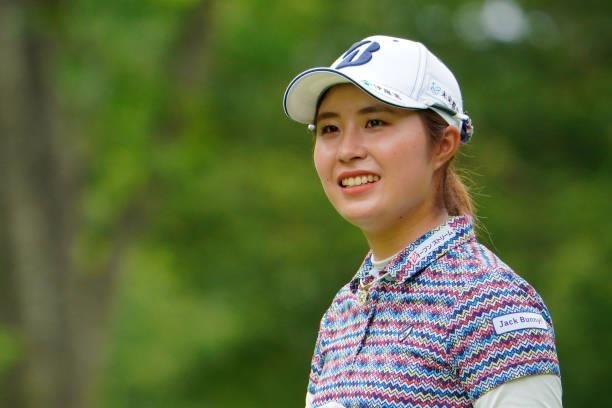 Momoko Osato of Japan is seen on the 7th tee during the pro-am ahead of the GMO Internet Ladies Samantha Thavasa Global Cup at Eagle Point Golf Club...