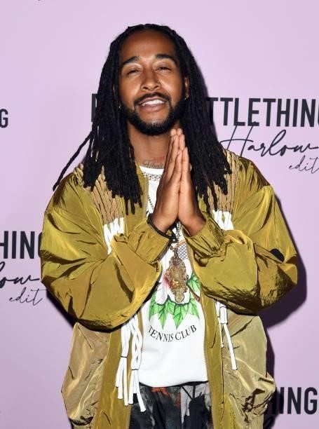 Omarion attends the PLT x Winnie Harlow Event hosted by PrettyLittleThing at La Mesa Lounge and Restaurant on July 14, 2021 in Los Angeles,...
