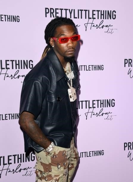 Offset attends the PLT x Winnie Harlow Event hosted by PrettyLittleThing at La Mesa Lounge and Restaurant on July 14, 2021 in Los Angeles, California.