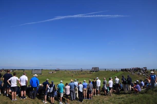 General view of the 6th green during Day One of The 149th Open at Royal St George’s Golf Club on July 15, 2021 in Sandwich, England.
