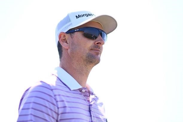 Justin Rose of England looks on during Day One of The 149th Open at Royal St George’s Golf Club on July 15, 2021 in Sandwich, England.