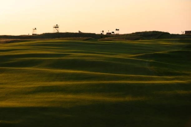General view of the course ahead of Day One of The 149th Open at Royal St George’s Golf Club on July 15, 2021 in Sandwich, England.