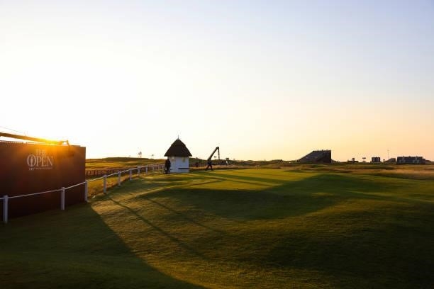 The sun rises ahead of Day One of The 149th Open at Royal St George’s Golf Club on July 15, 2021 in Sandwich, England.