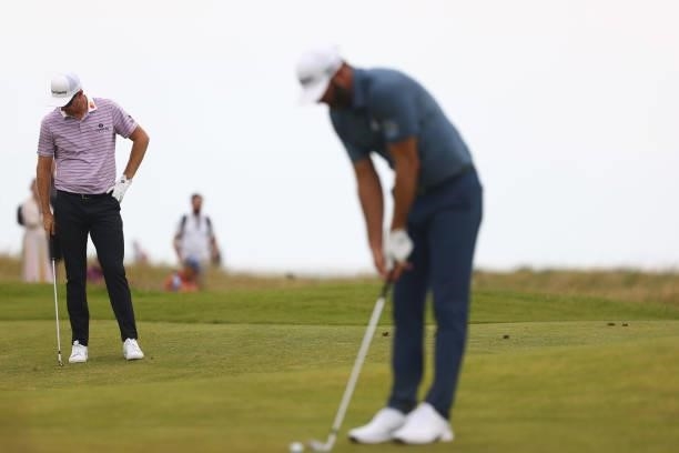 Justin Rose of England looks on during Day One of The 149th Open at Royal St George’s Golf Club on July 15, 2021 in Sandwich, England.