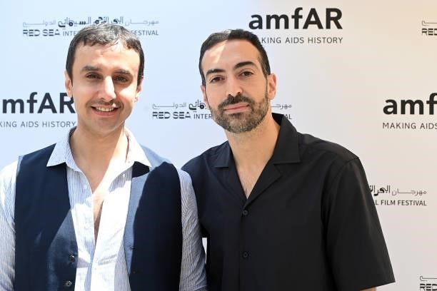 Mohammed Al Turki and Prince Saud AL Saud attend celebration of Cinema, Pre-amfAR gala lunch hosted by the Red Sea International Film Festival during...