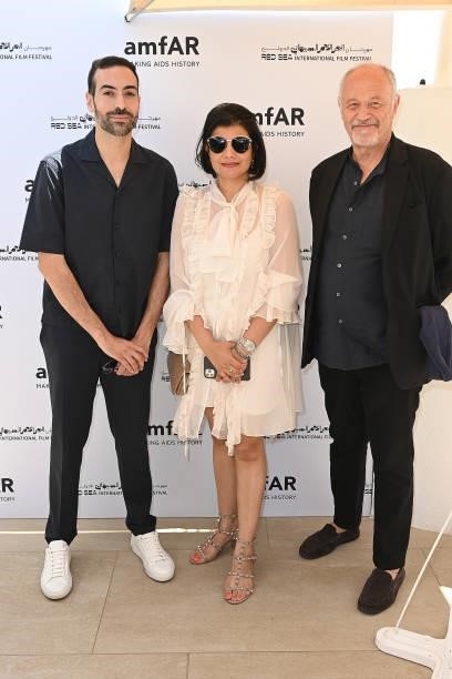 Mohammed Al Turki, Shivani Pandya ,Edouard Waintrop attend celebration of Cinema, Pre-amfAR gala lunch hosted by the Red Sea International Film...
