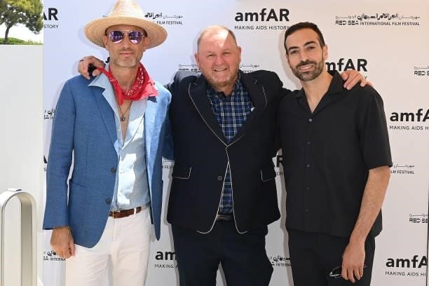 Andy Boose, Kevin Roberts and Mohammed Al Turki attend celebration of Cinema, Pre-amfAR gala lunch hosted by the Red Sea International Film Festival...
