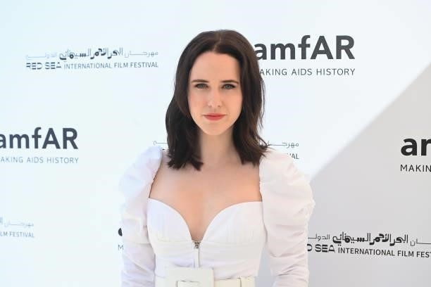 Rachel Brosnahan attends celebration of Cinema, Pre-amfAR gala lunch hosted by the Red Sea International Film Festival during the 74th annual Cannes...