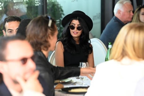 Mila Al Zahrani attends celebration of Cinema, Pre-amfAR gala lunch hosted by the Red Sea International Film Festival during the 74th annual Cannes...