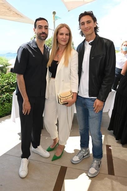 Mohammed Al Turki, Elisabetta Marra and James Turlington attend celebration of Cinema, Pre-amfAR gala lunch hosted by the Red Sea International Film...
