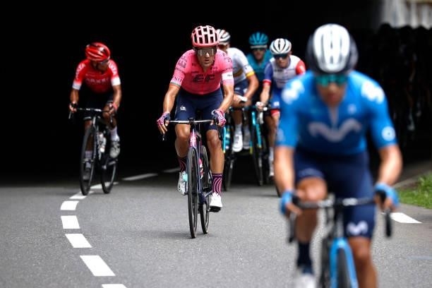 Ruben Guerreiro of Portugal and Team EF Education - Nippo during the 108th Tour de France 2021, Stage 18 a 129,7km stage from Pau to Luz Ardiden...