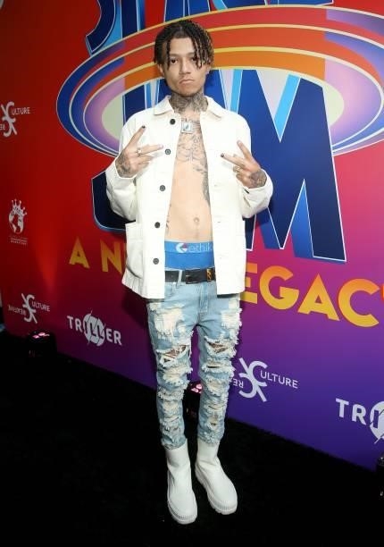 Tre Cinco attends the Space Jam 2" Cast Premiere Party at Triller House on July 15, 2021 in Los Angeles, California.