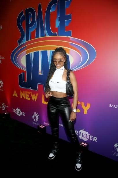 Dr. Robin B attends the Space Jam 2" Cast Premiere Party at Triller House on July 15, 2021 in Los Angeles, California.