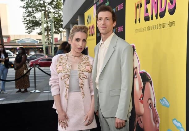 Zoe Lister-Jones and Daryl Wein attend the Los Angeles Premiere of "How It Ends