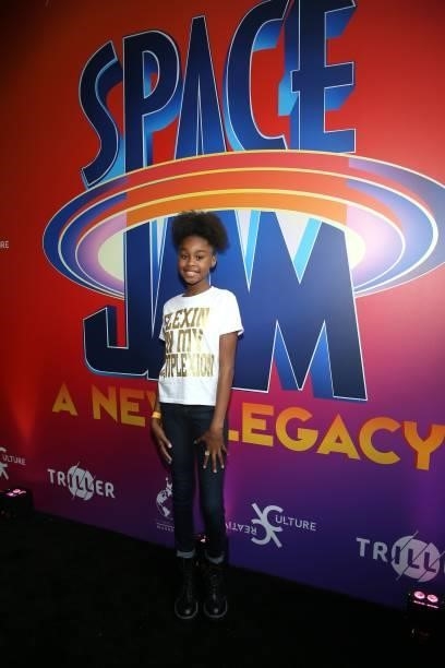 Karisma Paige attends the Space Jam 2" Cast Premiere Party at Triller House on July 15, 2021 in Los Angeles, California.