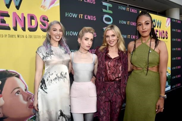 Whitney Cummings, Zoe Lister-Jones, Rhea Seehorn, and Tawny Newsome attend the Los Angeles Premiere of "How It Ends
