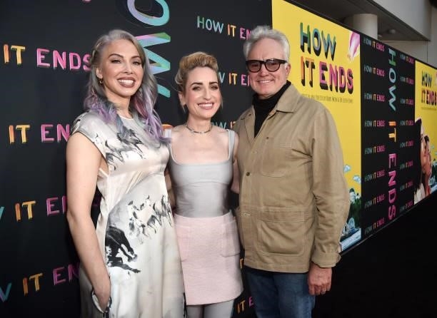 Whitney Cummings, Zoe Lister-Jones, and Bradley Whitford attend the Los Angeles Premiere of "How It Ends