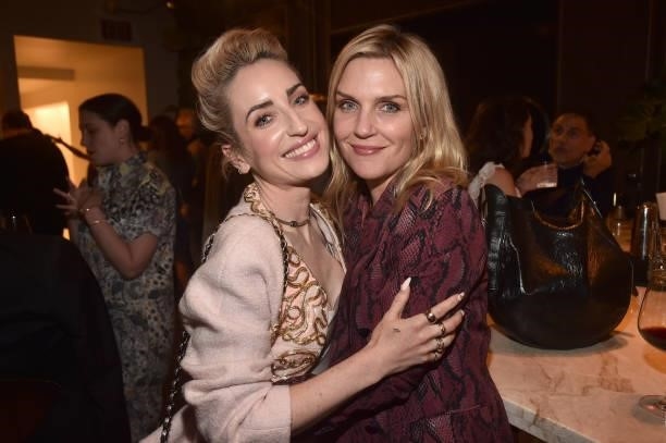 Zoe Lister-Jones and Rhea Seehorn attend the Los Angeles Premiere of "How It Ends