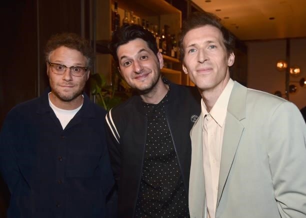 Seth Rogen, Ben Schwartz, and Daryl Wein attend the Los Angeles Premiere of "How It Ends