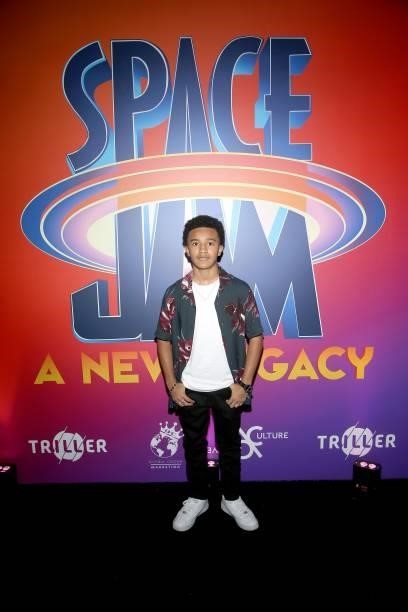 Cameron J. Wright attends the Space Jam 2" Cast Premiere Party at Triller House on July 15, 2021 in Los Angeles, California.