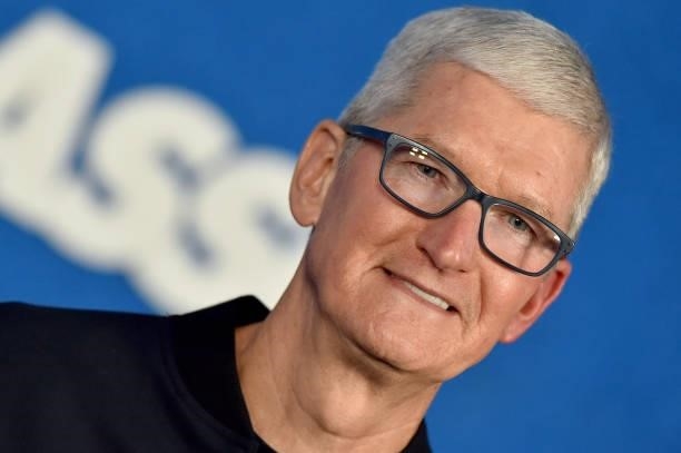 Apple CEO Tim Cook attends Apple's "Ted Lasso