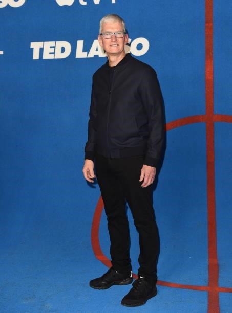 Apple CEO Tim Cook attends Apple's "Ted Lasso
