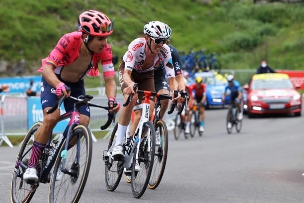 Ben O'connor of Australia and AG2R Citroën Team at Luz Ardiden during the 108th Tour de France 2021, Stage 18 a 129,7km stage from Pau to Luz Ardiden...