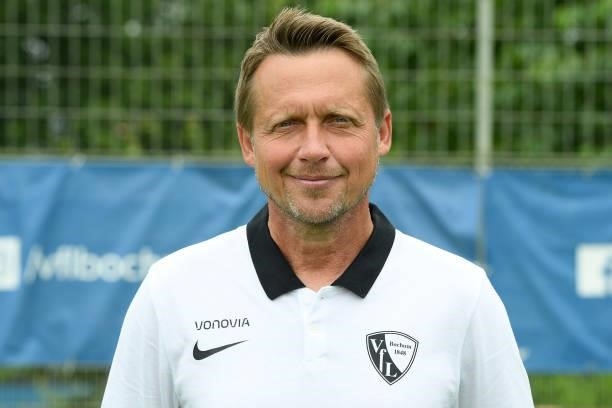 Frank Heinemann of VfL Bochum poses during the team presentation at on July 16, 2021 in Bochum, Germany.
