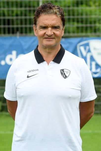 Prof. Dr. Karl Heinz Bauer of VfL Bochum poses during the team presentation at on July 16, 2021 in Bochum, Germany.