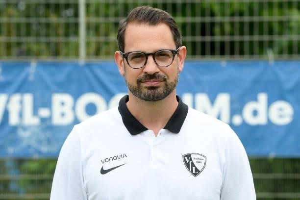 Dr. Andre Schilling of VfL Bochum poses during the team presentation at on July 16, 2021 in Bochum, Germany.
