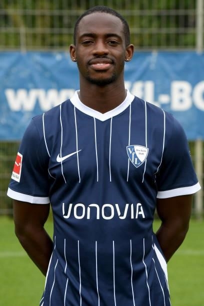 Christopher Antwi-Adjej of VfL Bochum poses during the team presentation at on July 16, 2021 in Bochum, Germany.