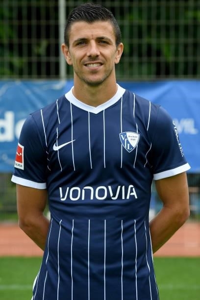 Anthony Losilla of VfL Bochum poses during the team presentation at on July 16, 2021 in Bochum, Germany.