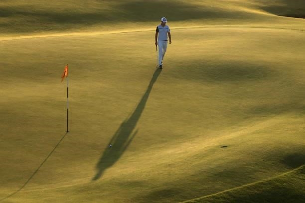 Rikuya Hoskino of Japan walks on the 15th green during Day Two of The 149th Open at Royal St George’s Golf Club on July 16, 2021 in Sandwich, England.