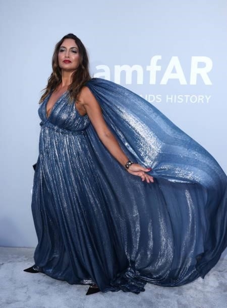 Maria Buccellati attends the amfAR Cannes Gala 2021 at Villa Eilenroc on July 16, 2021 in Cap d'Antibes, France.