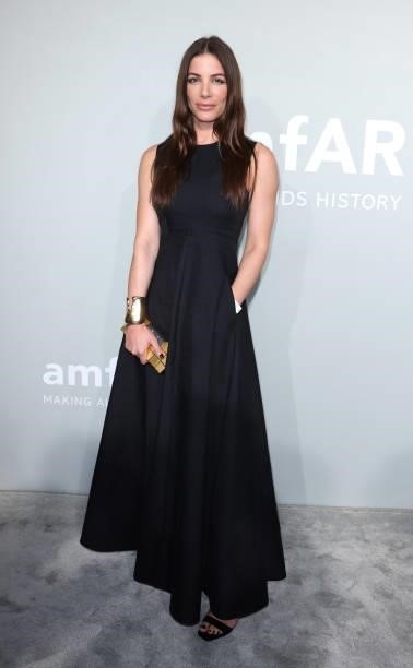 Ivana Hoti attends the amfAR Cannes Gala 2021 at Villa Eilenroc on July 16, 2021 in Cap d'Antibes, France.