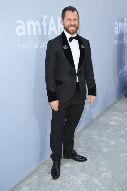 Dan Cates attends the amfAR Cannes Gala 2021 at Villa Eilenroc on July 16, 2021 in Cap d'Antibes, France.