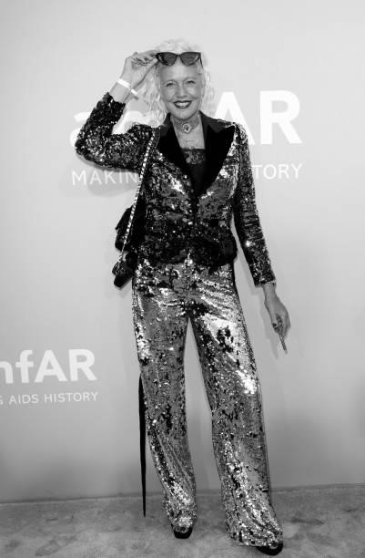 Ellen von Unwerth attends the amfAR Cannes Gala 2021 at Villa Eilenroc on July 16, 2021 in Cap d'Antibes, France.