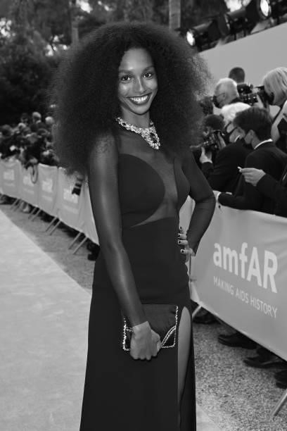 Oriane Strohhacker attends the amfAR Cannes Gala 2021 at Villa Eilenroc on July 16, 2021 in Cap d'Antibes, France.