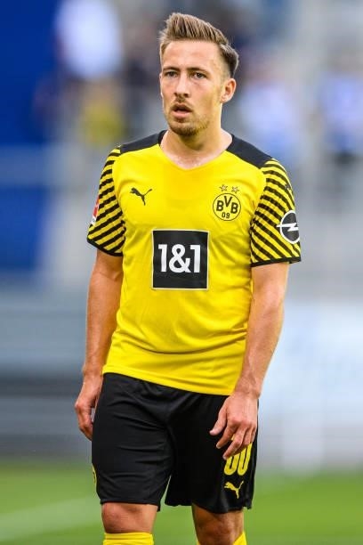 Felix Passlack of Dortmund looks on during the match VfL Bochum against Borussia Dortmund during the 6. Schauinsland-Reisen Cup Der Traditionen at...