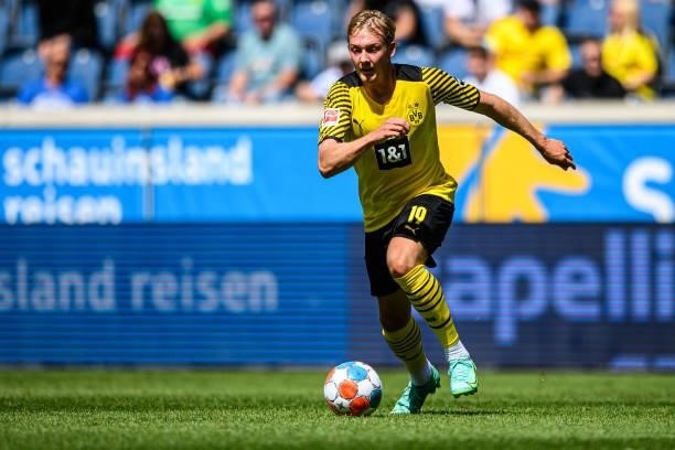 Julian Brandt of Dortmund runs with the ball during the match VfL Bochum against Borussia Dortmund during the 6. Schauinsland-Reisen Cup Der...